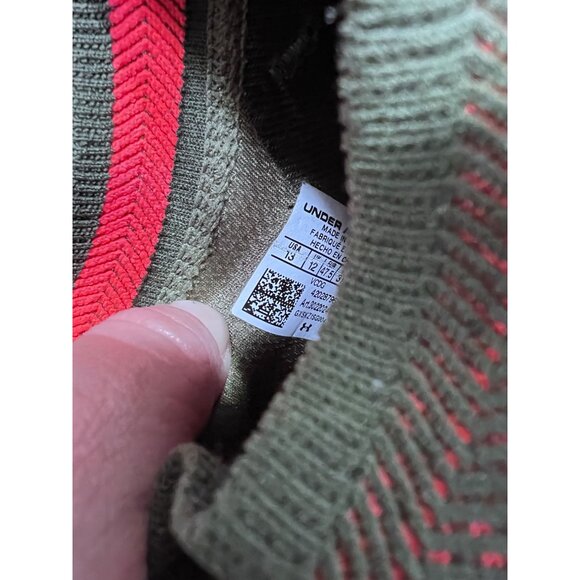 Under Armour Project Rock 2 olive training sneaker mens size 13 - Picture 3 of 10